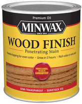 Minwax Wood Finish 700454444 Wood Stain, Gunstock, Liquid, 1 qt, Can